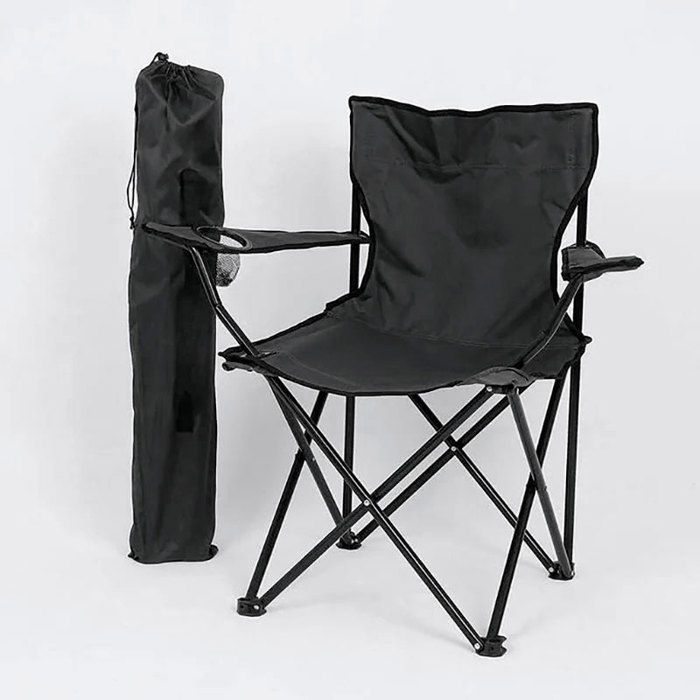 Chaise de plage - Premium - Pliable - Tissu Oxford - Sac de transport - Porte-gobelet
