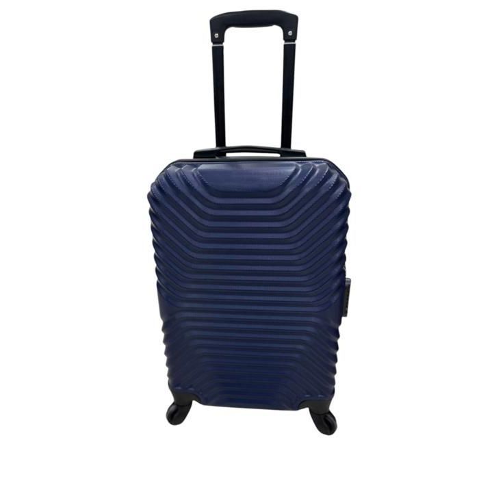 Valise ABS - New York T20 - Bleu - Taille S 54 cm - Coque rigide - Idéale pour courts séjours