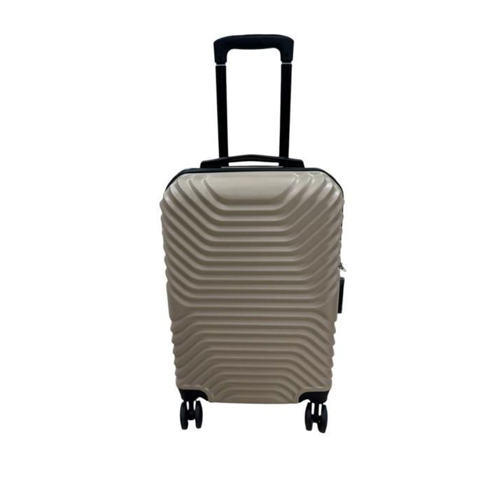 Valise ABS - New York T20 - Beige - Taille S 54 cm - Coque rigide - Idéale pour courts voyages