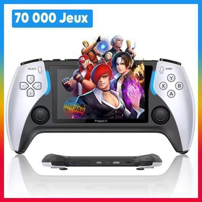 Console de Jeu Portable - Project X - Écran 4.3" LCD - 70000 jeux - Processeur Quad-Core - HDMI