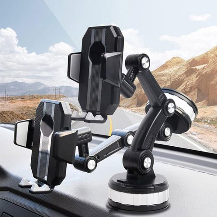 Support Smartphone Universel - Fixation Forte par Aspiration et Rotation 360° – Idéal Pare-Brise et Tableau de Bord