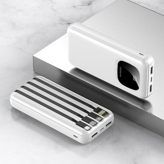 SUNPIN 4in1 Power Bank 20000 MAh à Affichage numérique avec câble intégré type-c