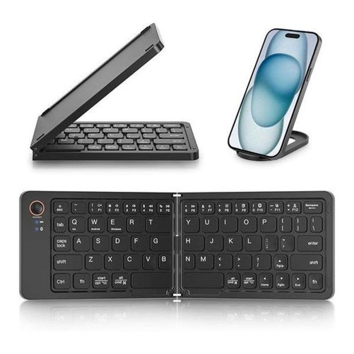 Clavier Bluetooth Pliable - JPHTEK - B023 - Ultra Slim - Rechargeable - Support Gratuit