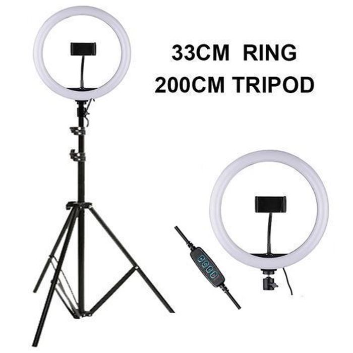 Led RING LIGHT  33cm + trépied 2m,