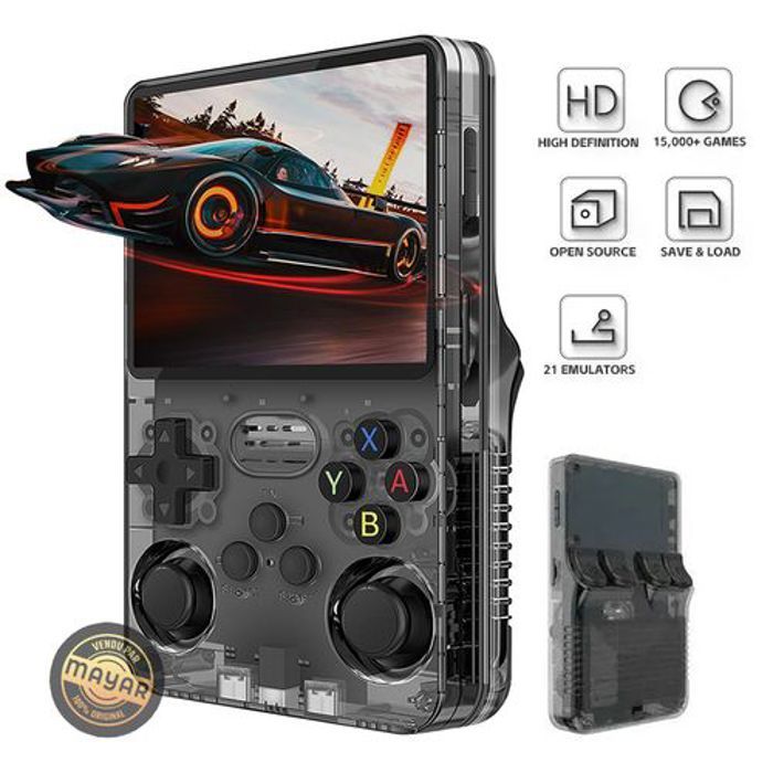 Console de jeu portable - GENERIC - R36S - Écran IPS 3,5 pouces - 15 000 jeux - Batterie 3500 mAh