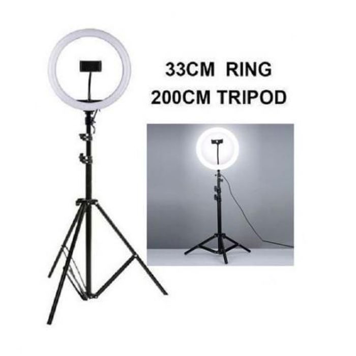 Led RING LIGHT  33cm + trépied 2m.