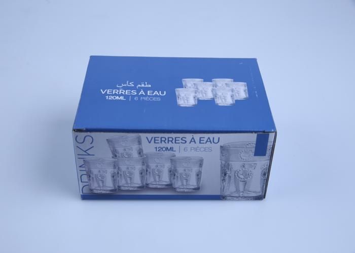 Verres à Thé - GENERIC - Y903 - 6 pièces - 120ml - Verre à pied - Compatible lave-vaisselle