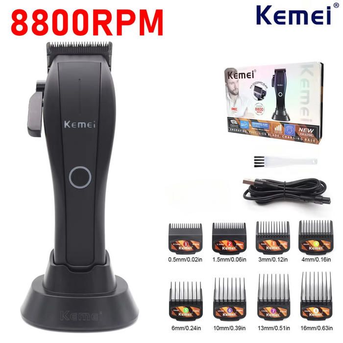 Tondeuse à Cheveux - Kemei - KM-2286 - Lame en Acier Inoxydable - Rechargeable USB - 260 min d'autonomie