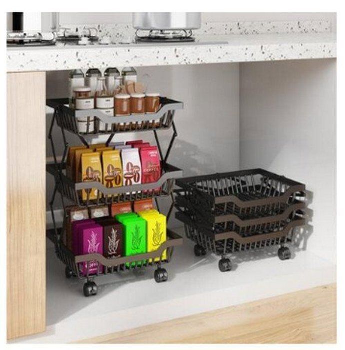 Panier de Rangement Pliable et Antirouille – Gain de Place Maximum