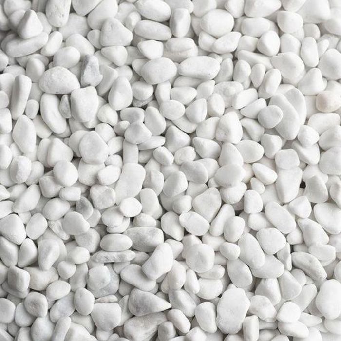 Pierres décoratives blanches 6 à 9 mm (1 Kg) pour décorer vos plantes et vases.