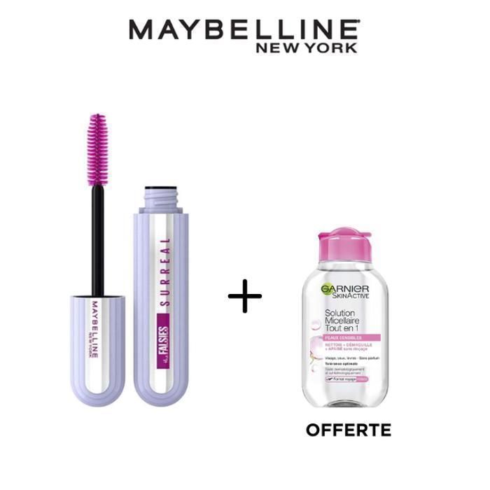 Mascara - Falsies Surreal - Eau Micellaire PS 100 - Volume - Hypoallergénique - Longue tenue