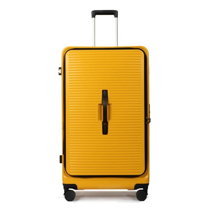 Valise - OLGA - Urbain - Grande - Jaune - Imperméable - 4 Roulettes