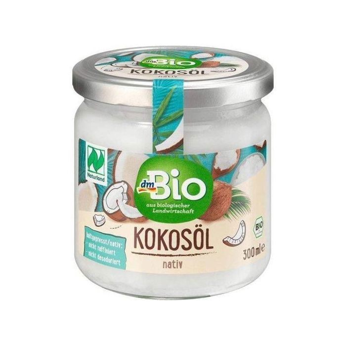 Huile de coco - Dm Bio - 300 ml - Non raffinée - Pressée à froid - Brillance cheveux original