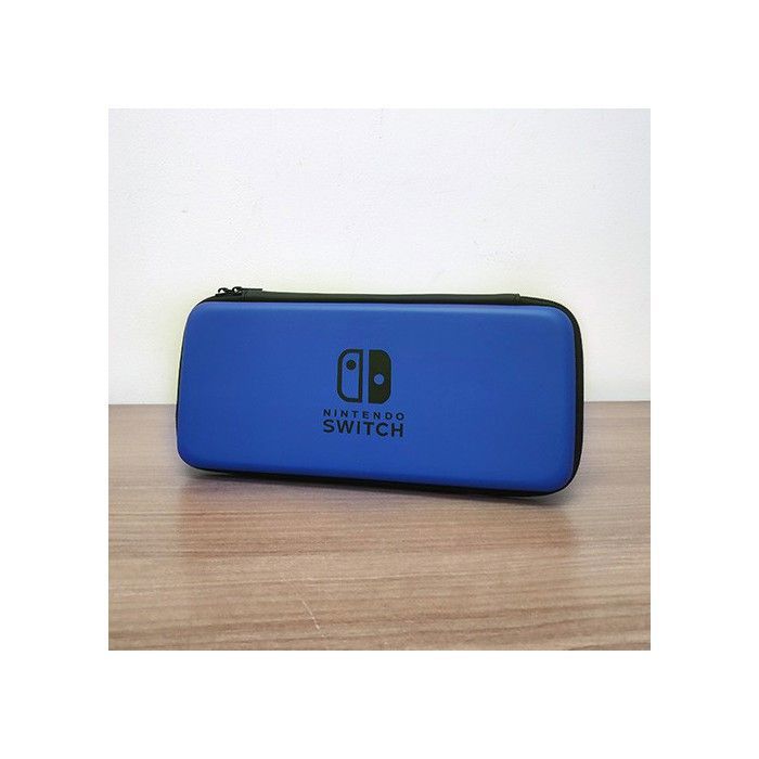 Pochette rigide Compatible pour Nintendo Switch V1 ,V2 et Lite - Etui de transport Bleu blue