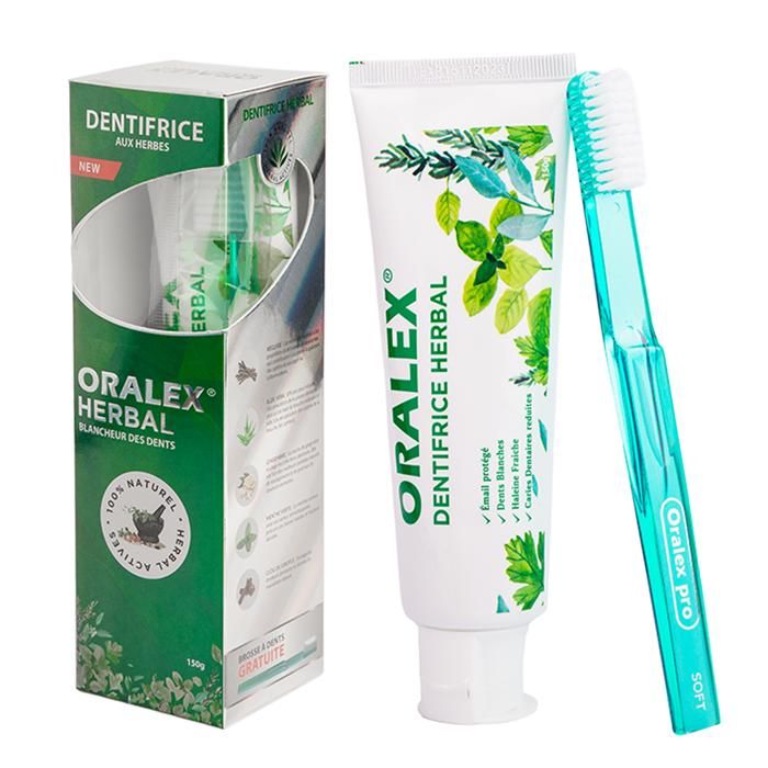 ORALEX DENTIFRICE HERBAL AVEC BROSSE 75ML