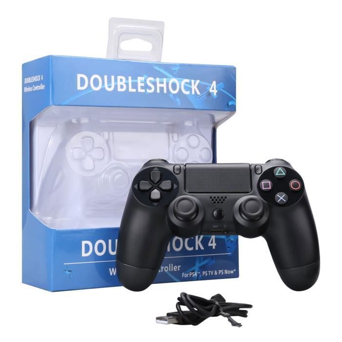 Manette sans fil pour PS4 Double Shock 4 Sixaxis - Bluetooth - Joypad à écran tactile - Double vibration.