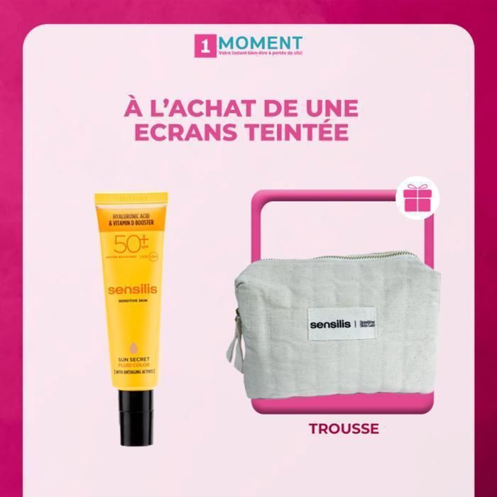 Crème Solaire Visage - Sensilis - Sun Secret SPF50+ - Hydratante - Anti-âge - Résistante à l'eau