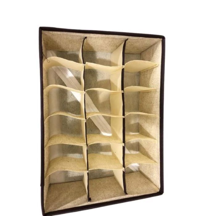 Organisateur de tiroir - AYA HOME - 18 compartiments - Multicolore - Polypropylène - 32x28x10 cm