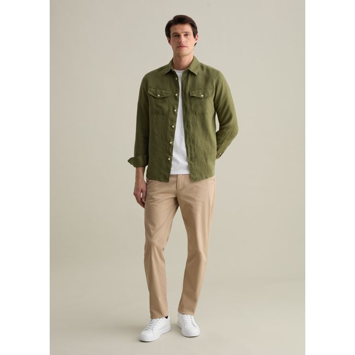 MEN'S CASUAL L/S SHIRTS -FOUR LEAF CLOVER - Marjane Mall - Image 1