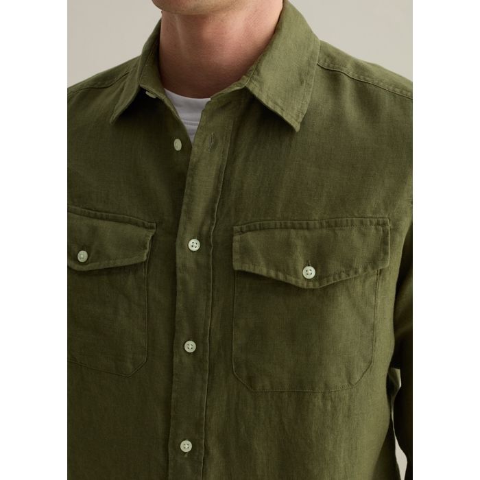 MEN'S CASUAL L/S SHIRTS -FOUR LEAF CLOVER - Marjane Mall - Image 4