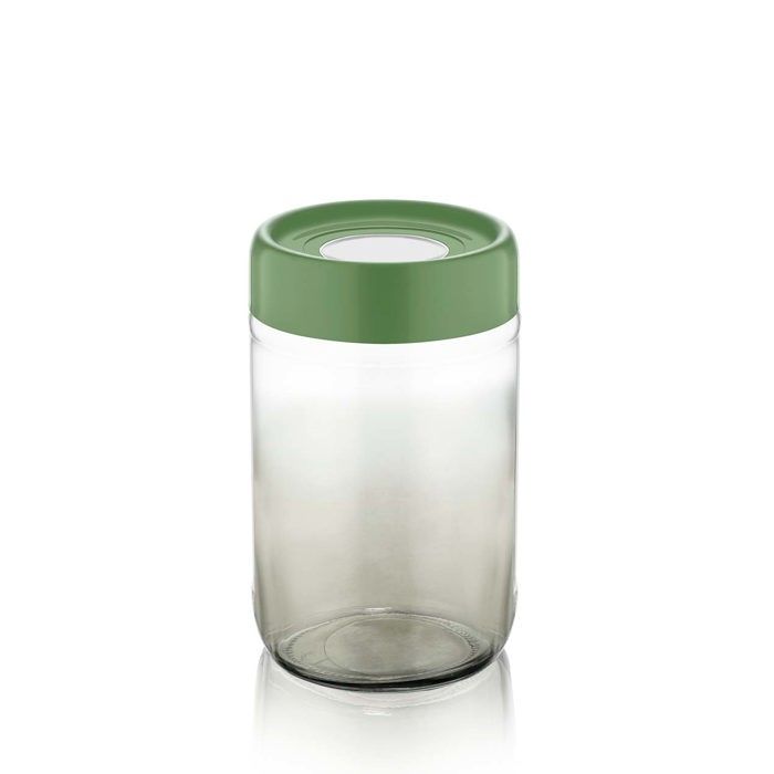 Pot en Verre Arc-en-Ciel 660 ml – Vert C‑00425