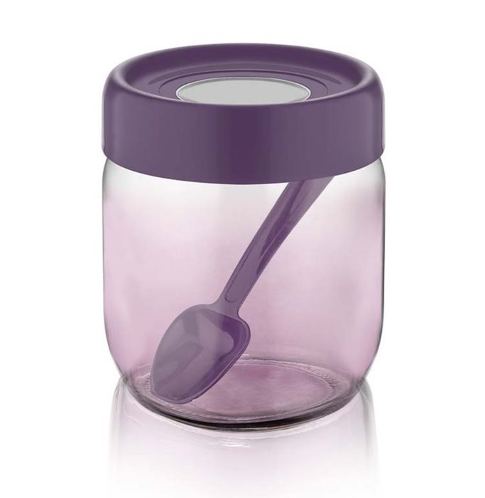 Pot en verre arc-en-ciel 425cc violet C-00420