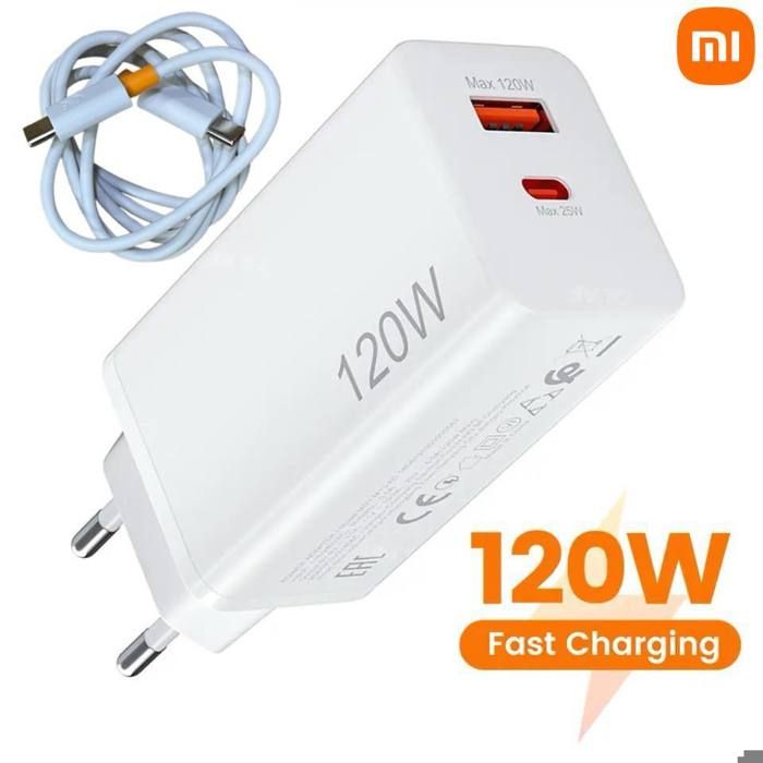Chargeur adapté pour Mi 120W Rapide avec Câble USB type C
