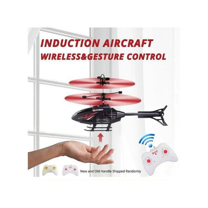 Hélicoptère RC 2CH,télécommande à Induction, avion flottant,contrôle des gestes,Suspension,quadrirotor avec LED,cadeau pour enfant