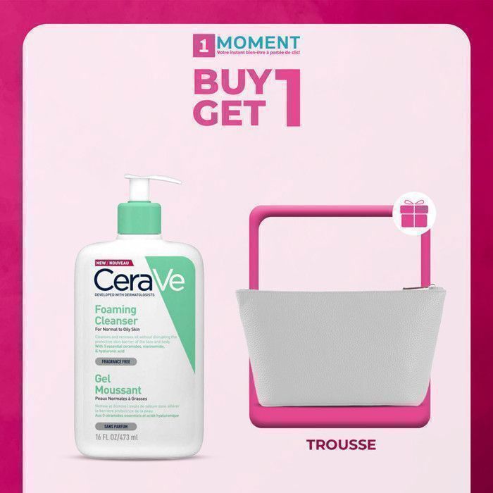 CeraVe Gel Moussant 473 ml - Trousse Offerte