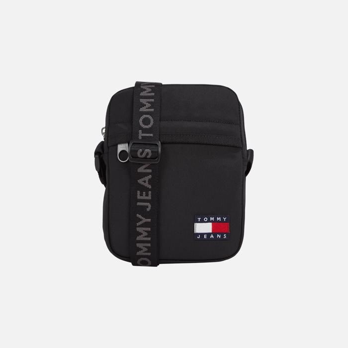 Sac bandoulière - Tommy Hilfiger - Tjm Ess Daily Reporter - Noir - Zippée - Adulte Homme