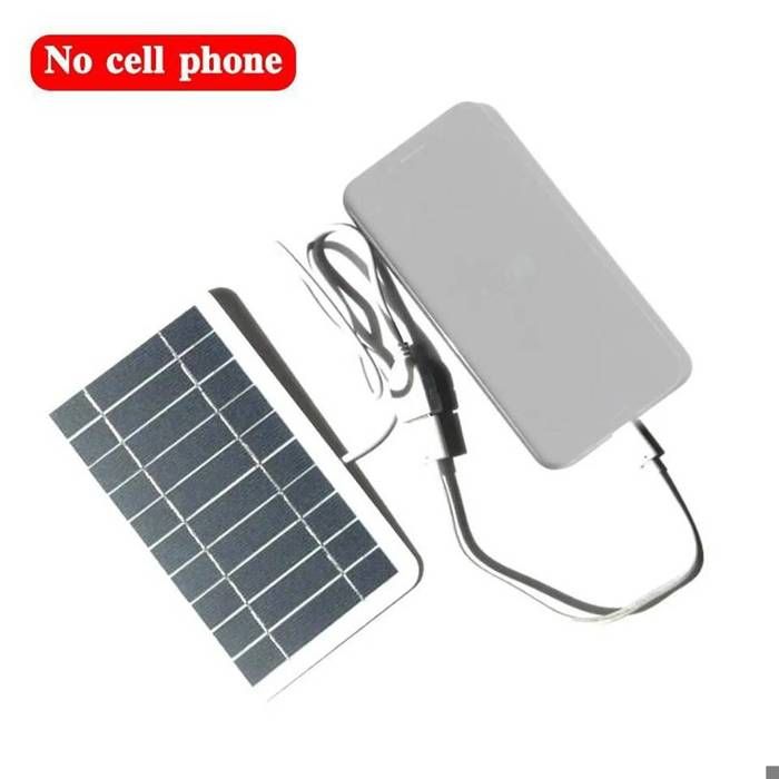 Panneau solaire Portable 5V 2W, plaque solaire avec USB, Charge sûre, stabilisation du chargeur de batterie pour batterie externe