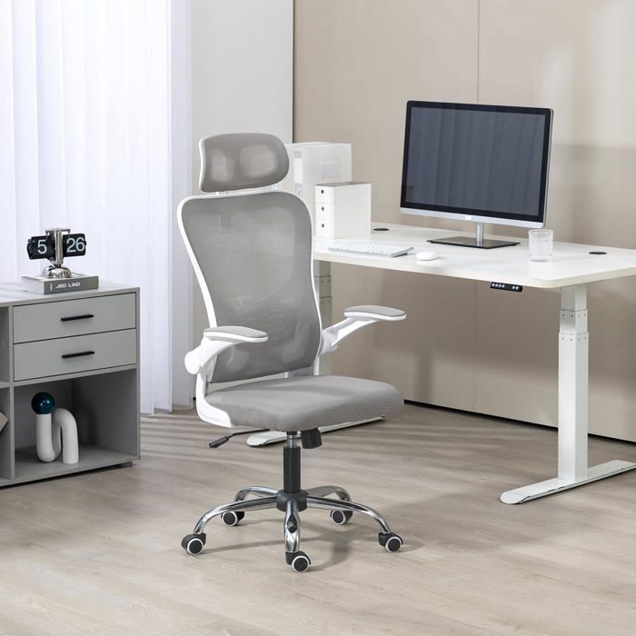 Fauteuil Ergonomique - EMMANUEL - Noir Mat - Réglable en Hauteur - Design Contemporain - 1 Place