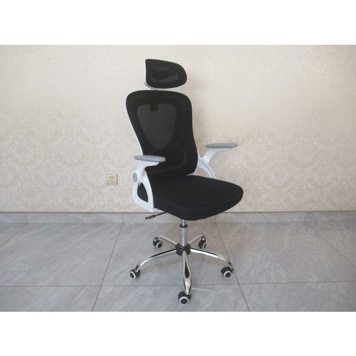 Fauteuil Ergonomique - EMMANUEL - Noir - Réglable en hauteur - Design Contemporain - 1 place