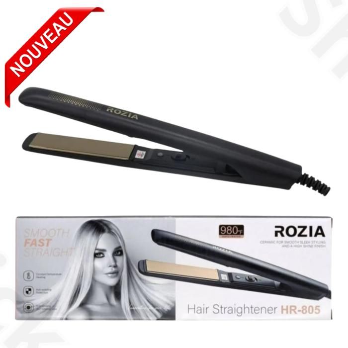 Lisseurà cheveux vapeur professionnel brosse à lisser sans fil mini machine à coiffer fer Jusqu'à 980F ROZIA HR-908