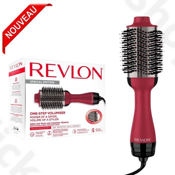 Brosse soufflante professionnelle – Sèche-cheveux volumisant Titane Revlon RVDR5279