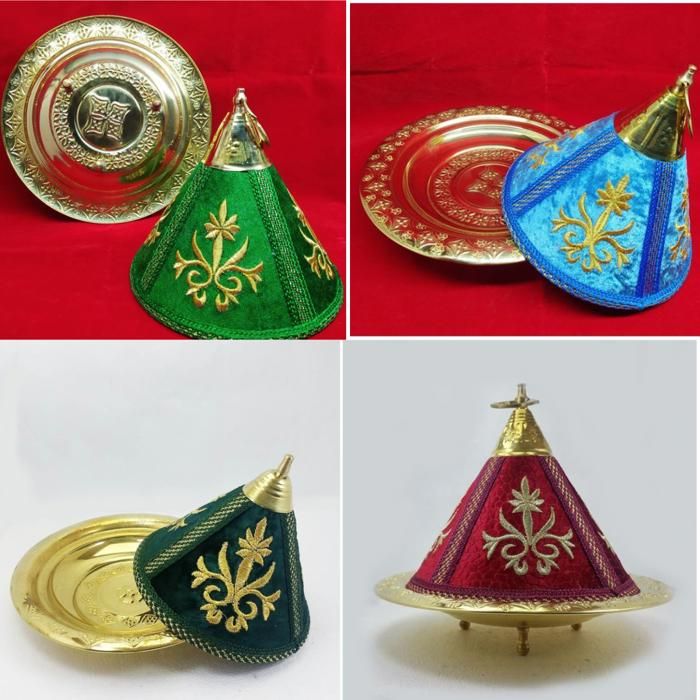 1 Mini tajine Taifour Idéal pour décoration et cadeaux marocains(Couleur aléatoire)
