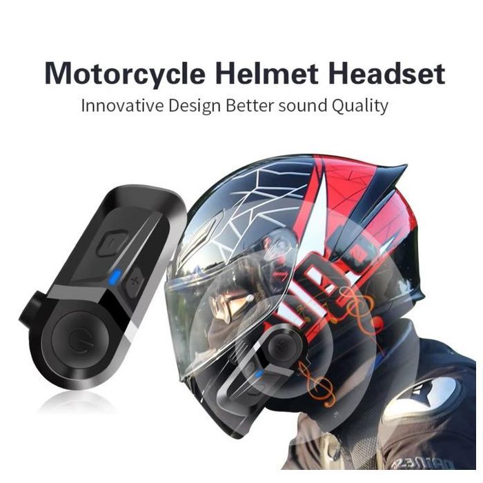 Casque de moto Bluetooth 5.3, étanche, sans fil, mains libres, appel téléphonique, écouteur, lecteur de musique pour casque de moto