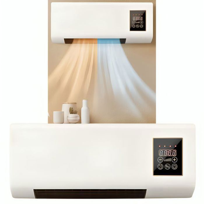 Climatiseur mural, climatisation portable avec chauffage , 2 in 1 double usage très efficace 1800W ( wall heater )