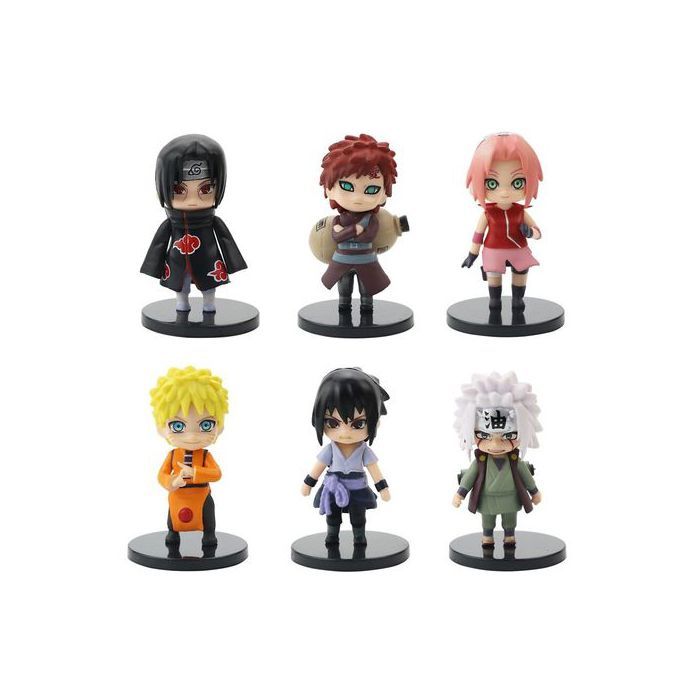 Figurines Naruto Shippuden Hinata Sasuke Itachi Kakashi Gaara, 6 pièces/ensemble, jouets en PVC, cadeau pour enfant - Marjane Mall - Image 3