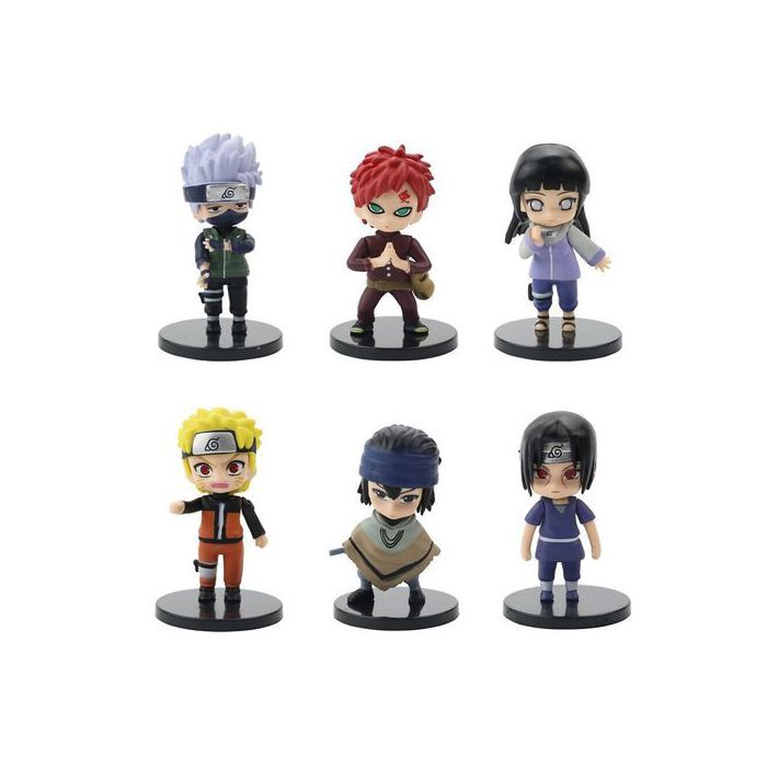 Figurines Naruto Shippuden Hinata Sasuke Itachi Kakashi Gaara, 6 pièces/ensemble, jouets en PVC, cadeau pour enfant - Marjane Mall - Image 4