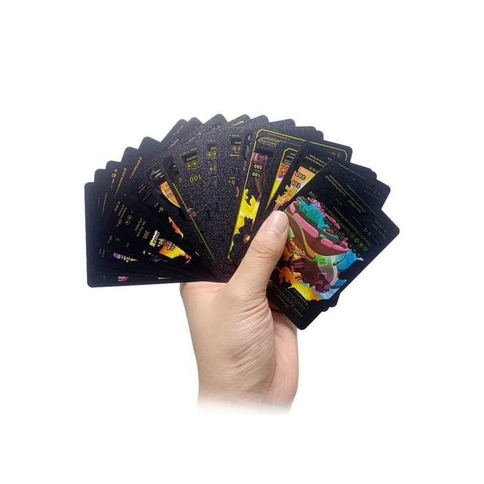 Pokemon 10 cartes dorées collection pikatchu ash misty brock HD quality random,