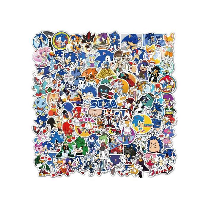 Stickers Sonic The Hedgehog Kawai Cute Cartoon Anime 30Pcs