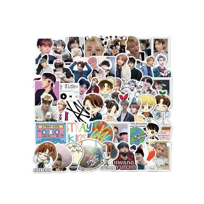 Stickers - Stray Kids - 50pcs - Multicolore - Décoration murale - Waterproof