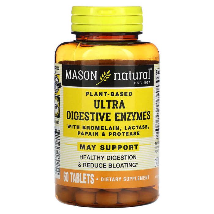 Enzymes digestives ultra-végétaliennes, 60 comprimés