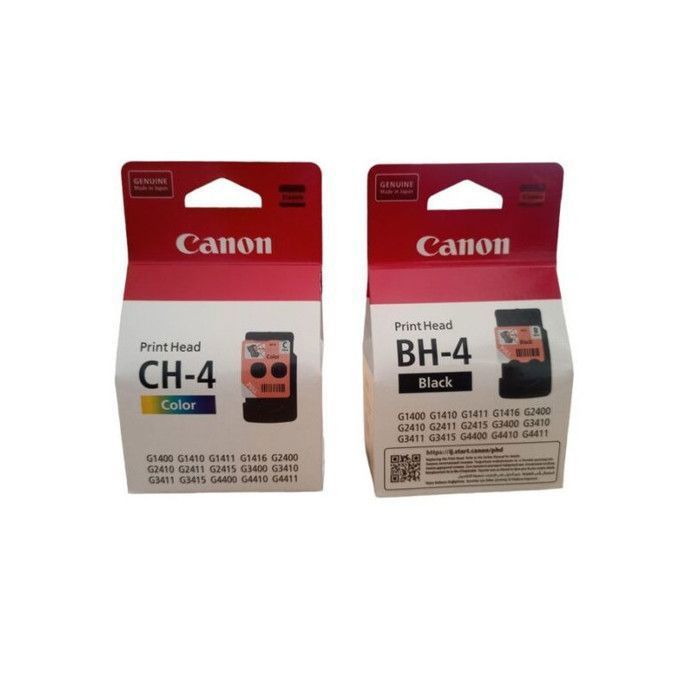 Tète d'impression BH-4 Noir + CH-4 Color Pour PIXMA G3411, G2411