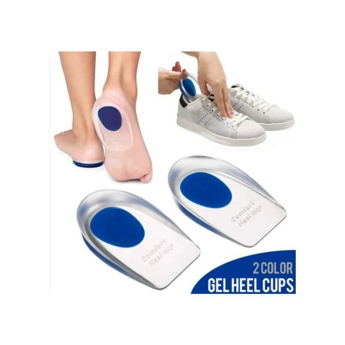 Semelle Talonnettes Orthopédique en Gel Silicone, Soulager la Douleur des Pieds