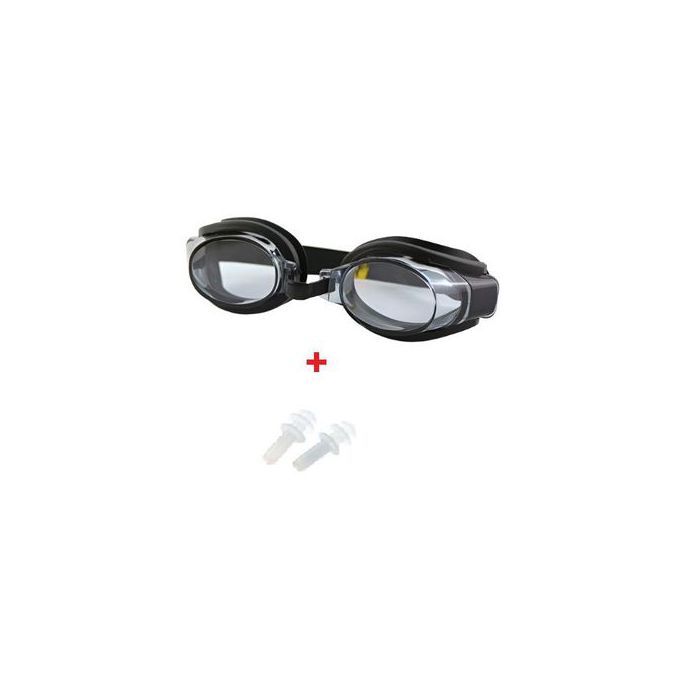 Lunettes de Natation à Vue Large, Réglables avec Bouchons d'Oreille, anti-buée