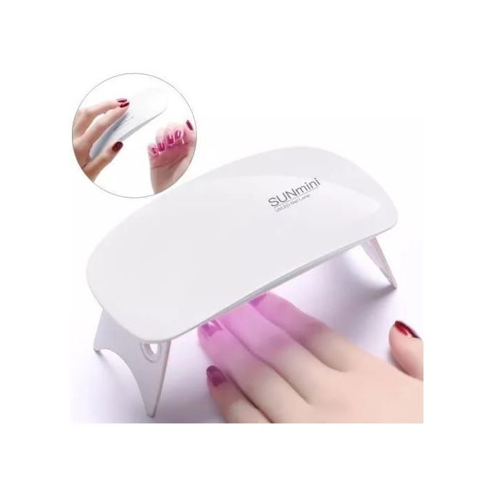 Machine Sèche-Ongles UV LED Portable 6W, Séchage Rapide pour Vernis Gel