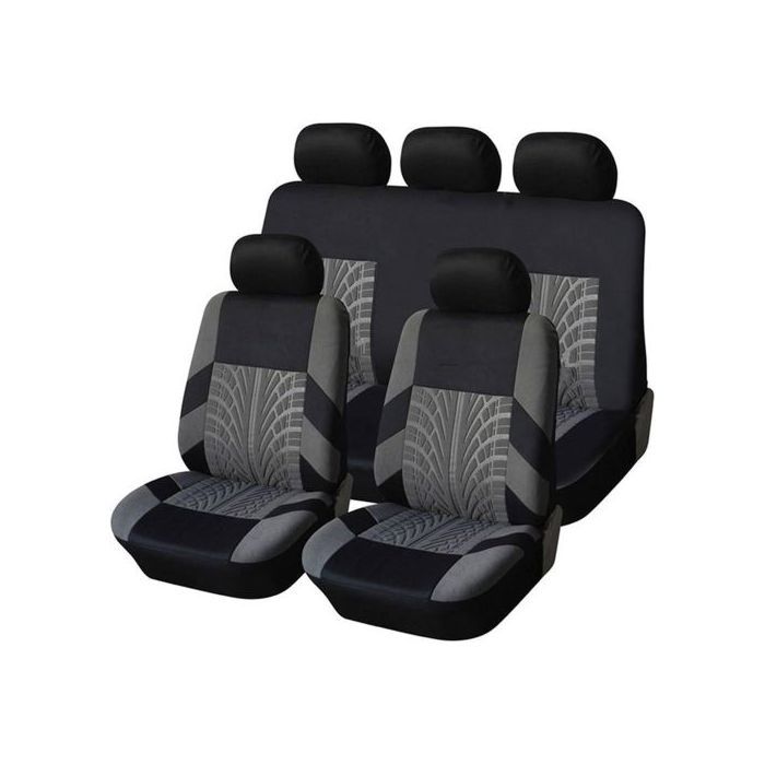 Ensemble complet de housses de siège de voiture universelles pour sièges avant et arrière, compatibles SUV et berlines