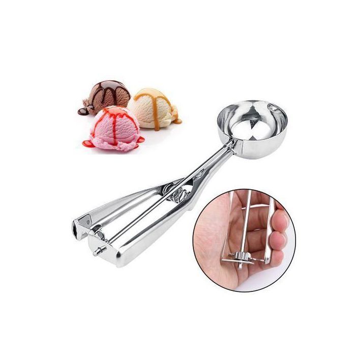 Cuillère à Glace en Acier Inoxydable, Accessoire de Cuisine pour Boules de Glace, Ice Cream Scoop